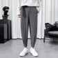 Men'S Summer Ice Silk Pants With Belt