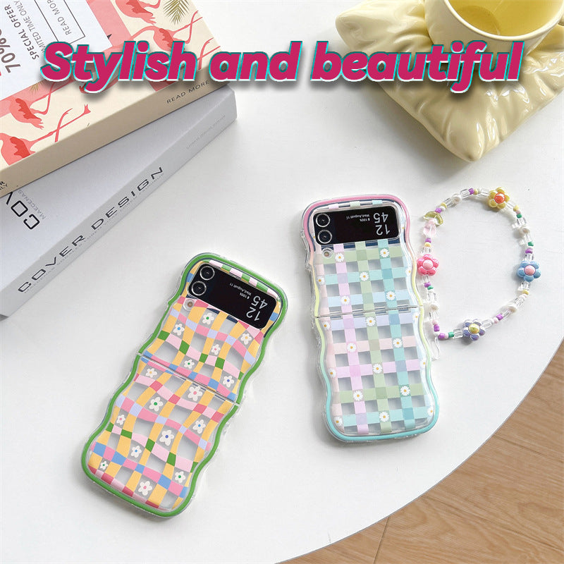 Daisy Wavy Edge Foldable Phone Case