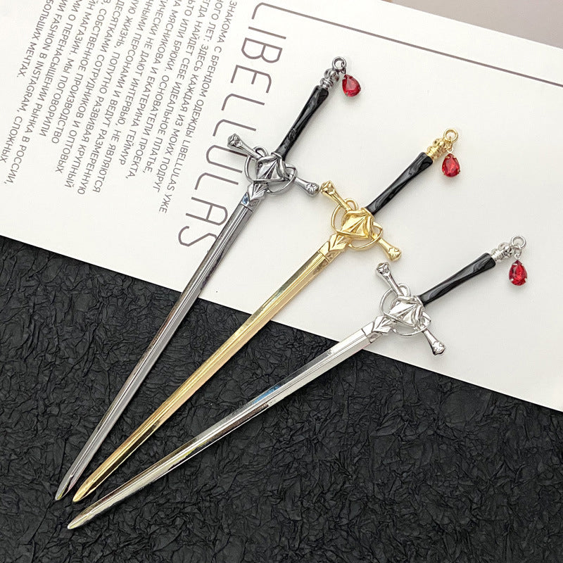Ancient Sword Coiled Hairpin Headdress（2pcs）