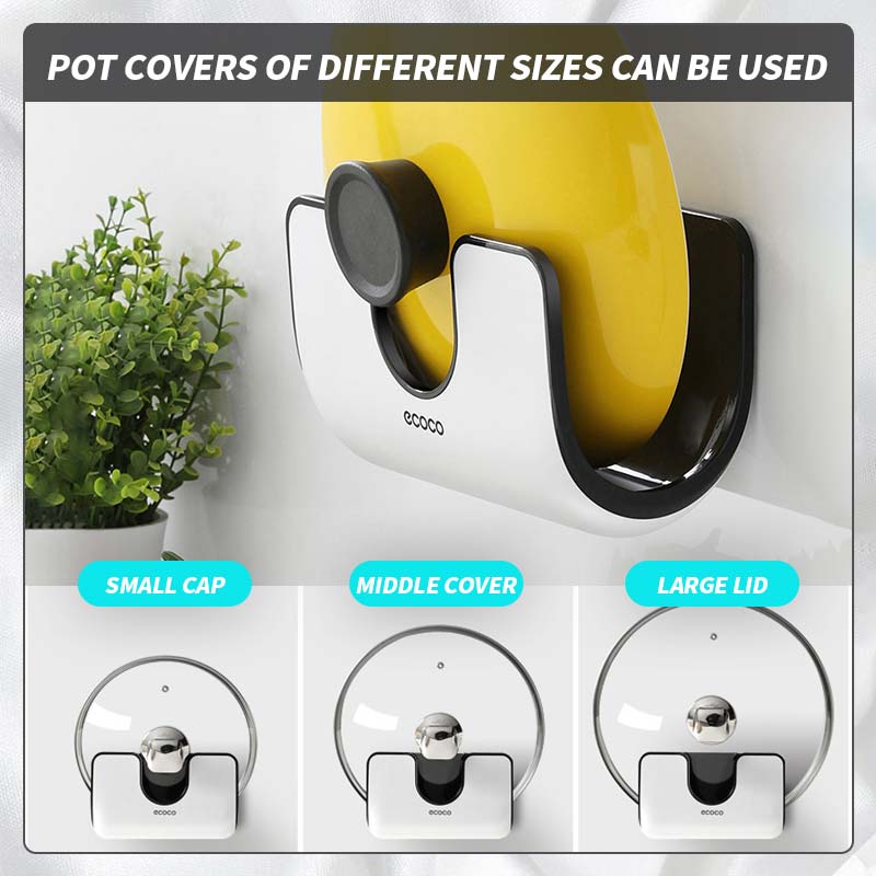 Rack for No-Punch Kitchen Pot Lids