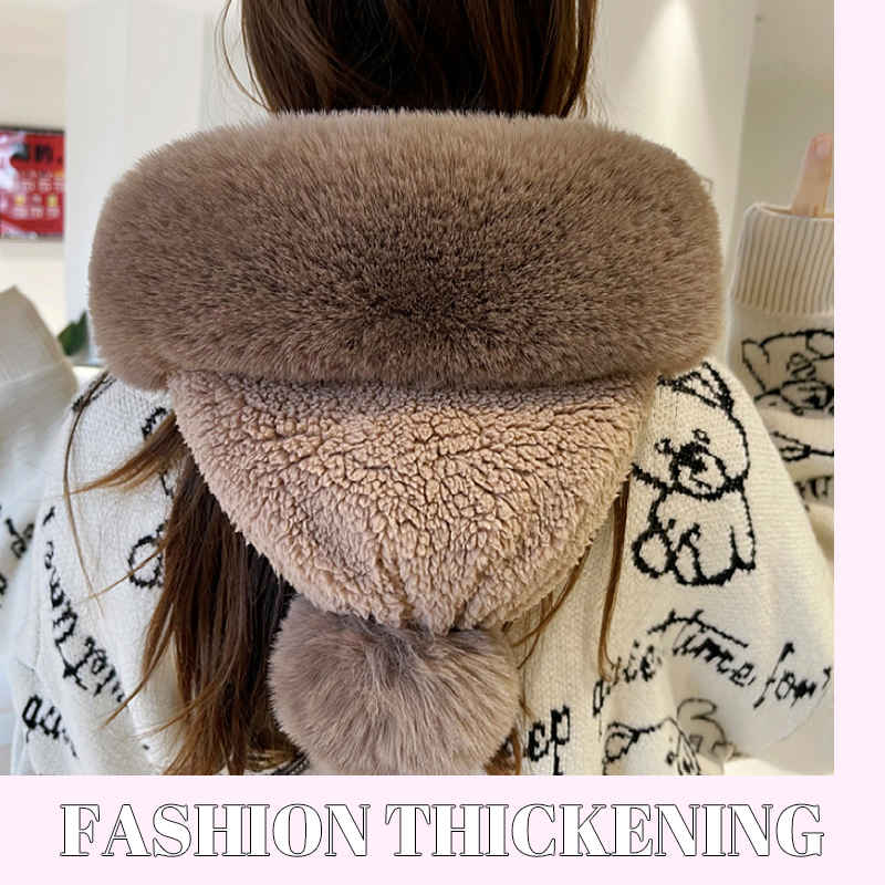 ❄️Damen Winddichter Schal Hut💙