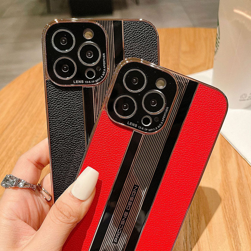 Leather Texture Matte Phone Case