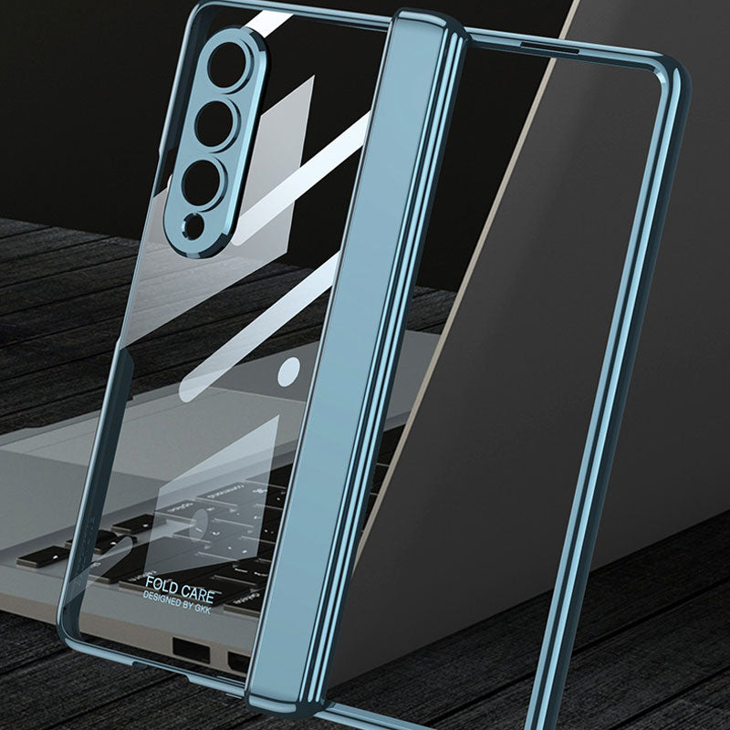 Transparent Magnetic Hinge Phone Case