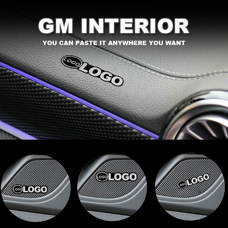 Car Interior Metal Sticker(4PCS)