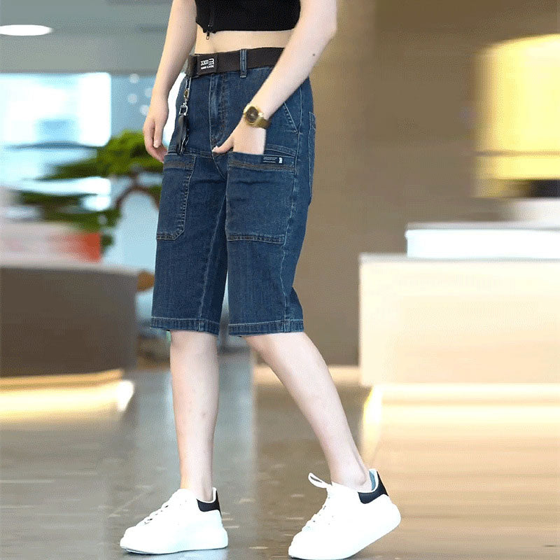 Six Pocket Denim Shorts