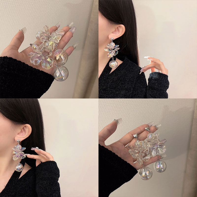 Glass Water Polo Earrings