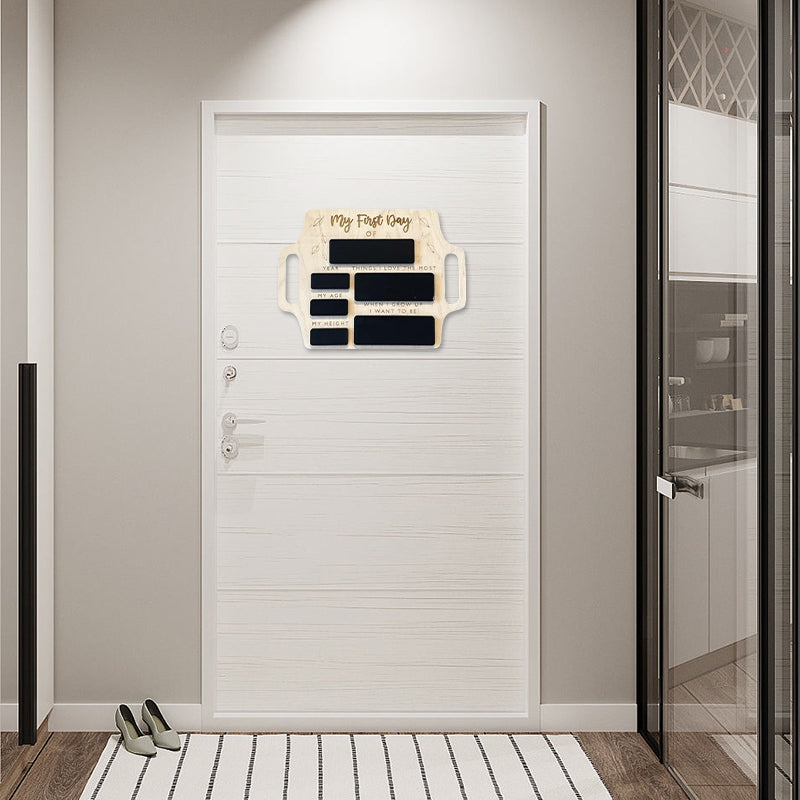 Wooden Message Board With Handle Reusable