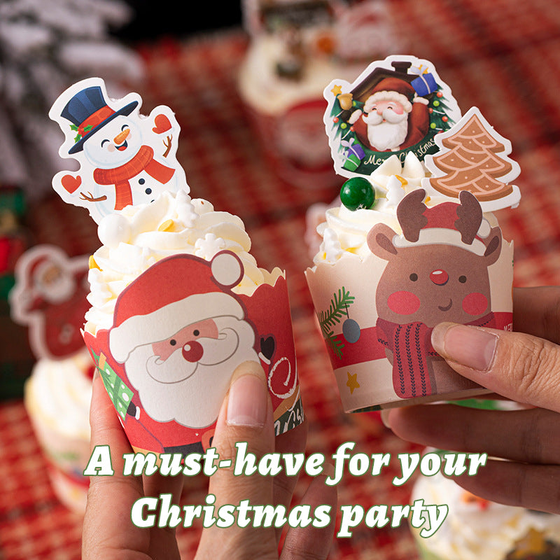 Christmas Cake Box Paper Cup