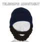 Quirky Bearded Knitted Hat