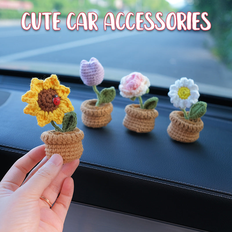 Handwoven Diy Mini Potted Decorations