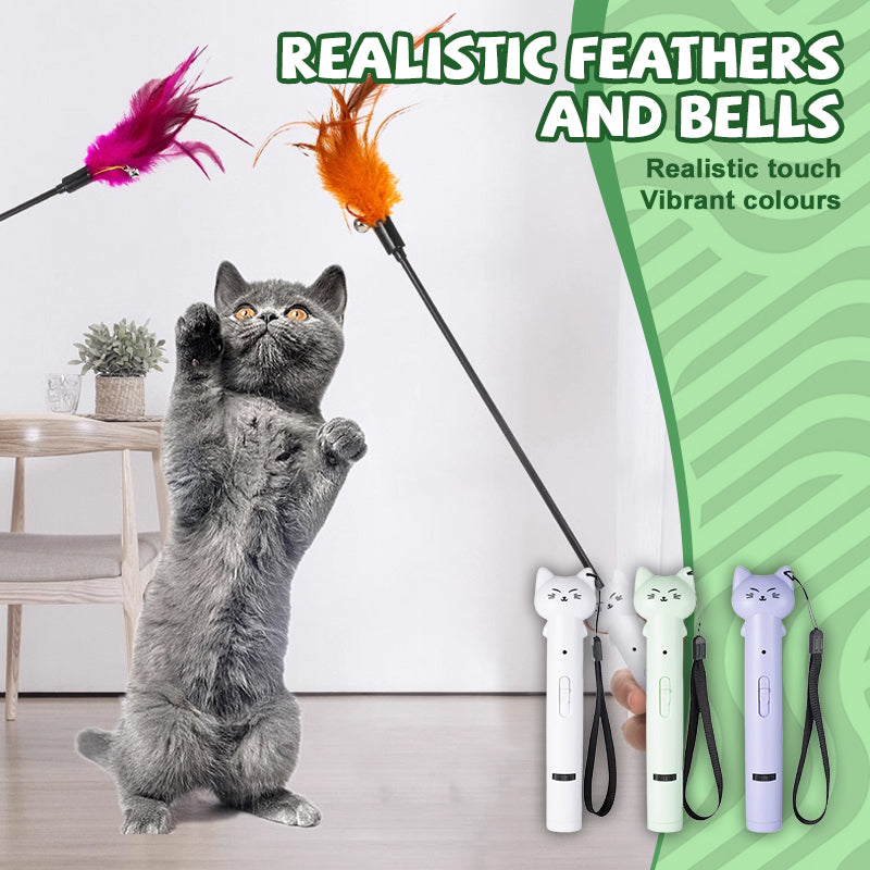 Multifunctional USB Rechargeable Laser Cat Teaser