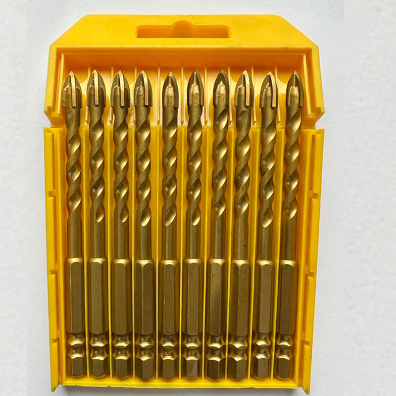 Four-Blade Cross Drill Bit