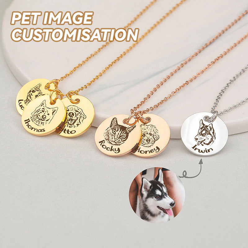 Custom Pet Portrait Necklace