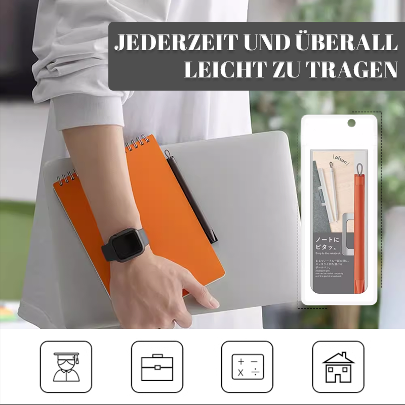 Wird mit magnetischem Stifthalter und Gelstift geliefert