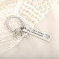 Titanium Steel Couple Gift Keychain