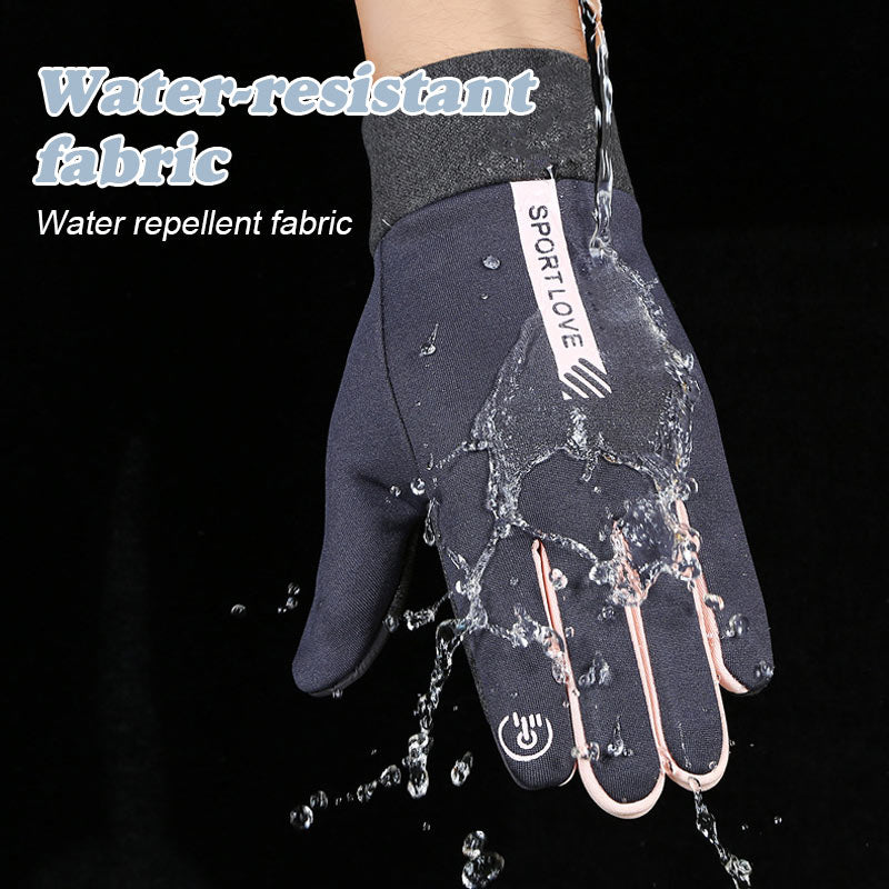 Winter Men's And Women's Warm Waterproof Anti-Slip Gloves