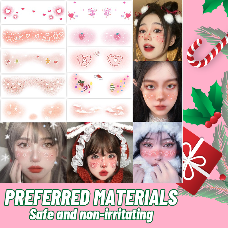 Christmas Makeup Tattoo Stickers