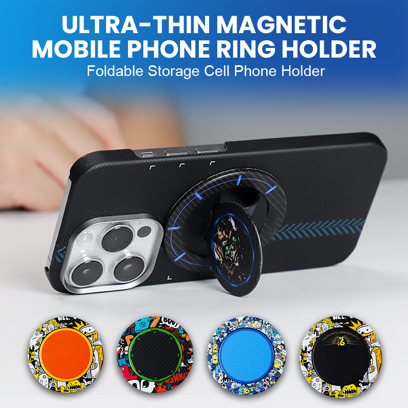Ultra-Thin Magnetic Mobile Phone Ring Holder