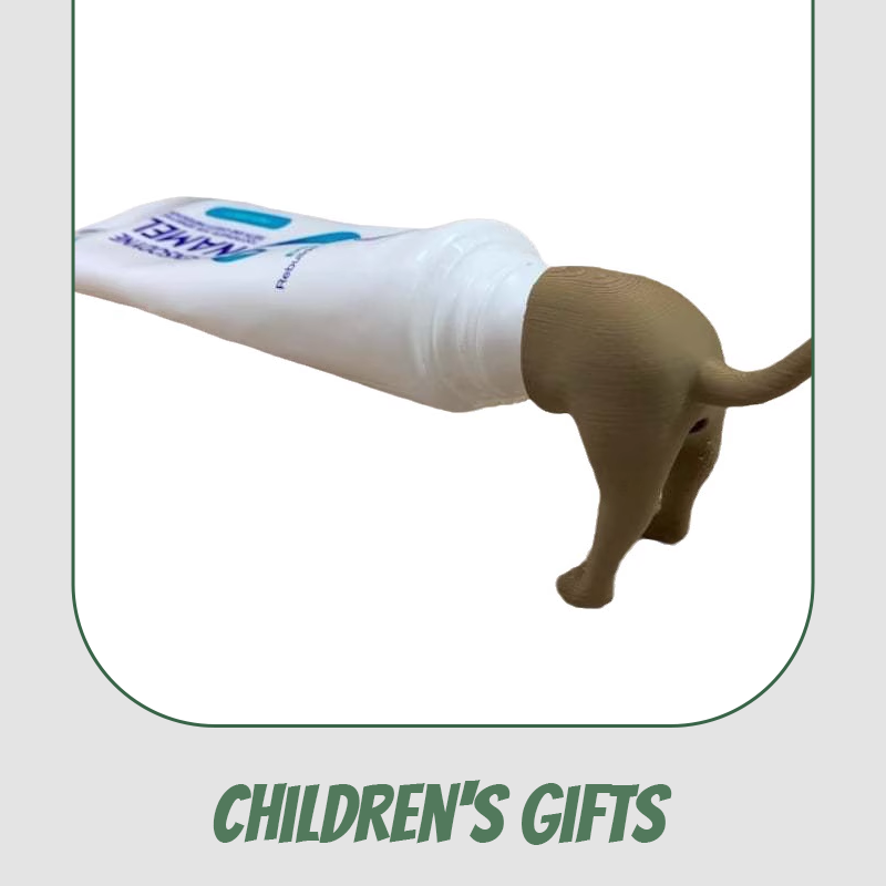 Pooping Dog Butt Toothpaste Topper