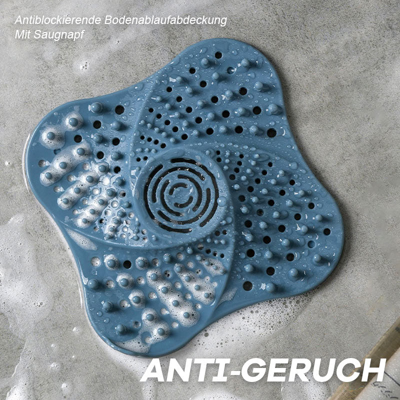 Antiblockierende Bodenablaufabdeckung Mit Saugnapf（2er-Pack）/Anti-blocking floor drain cover with suction cup (2 pieces)