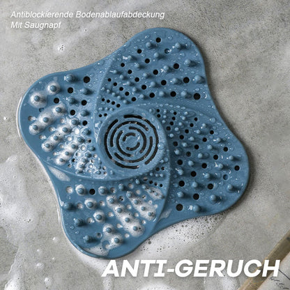 Antiblockierende Bodenablaufabdeckung Mit Saugnapf（2er-Pack）/Anti-blocking floor drain cover with suction cup (2 pieces)