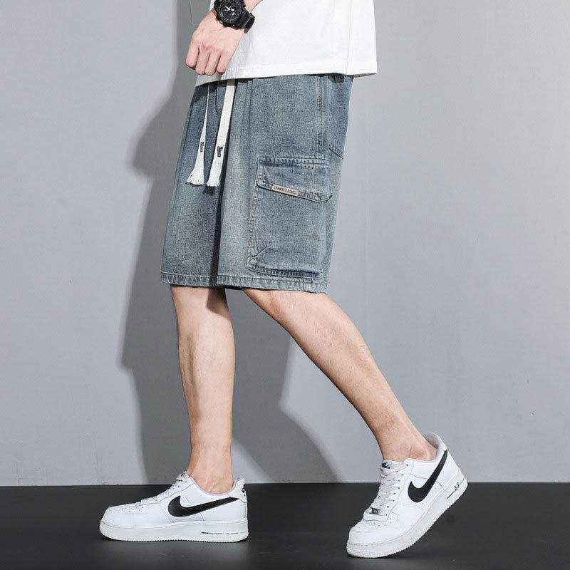 Men's Thin Loose Denim Shorts