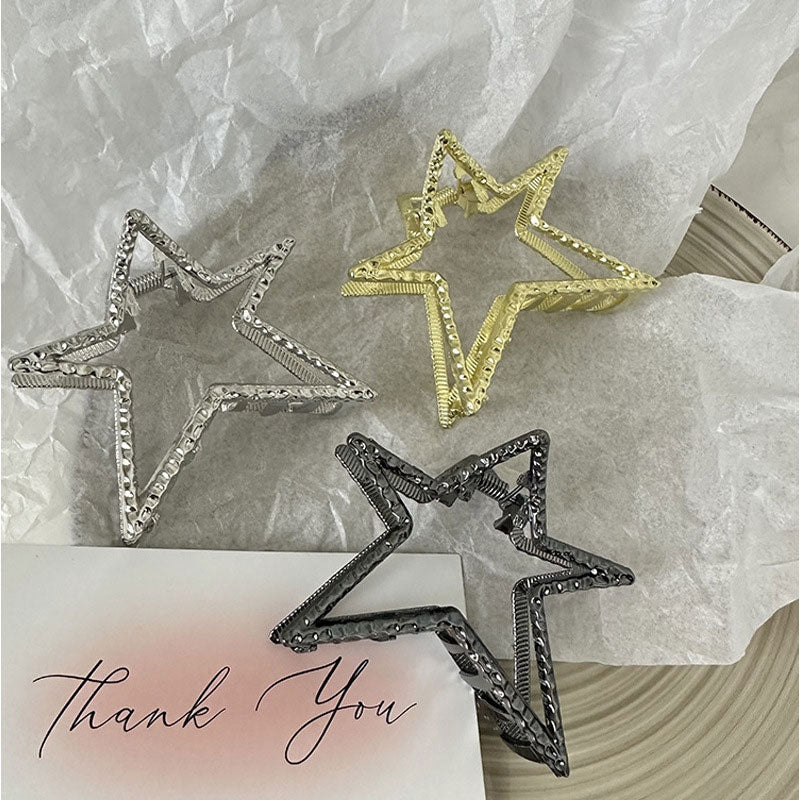 Pentagram Shark Clip Hair Clip