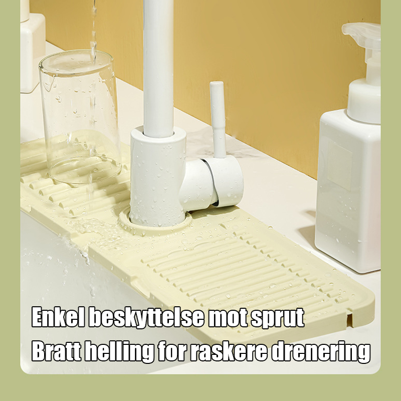 Kran Anti-Skli Dreneringspute/Faucet Silicone Drain Pad