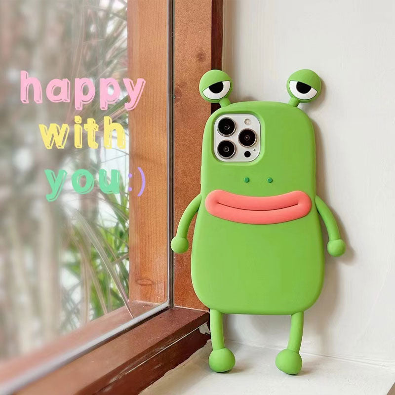Cartoon Funny Frog Phone Case