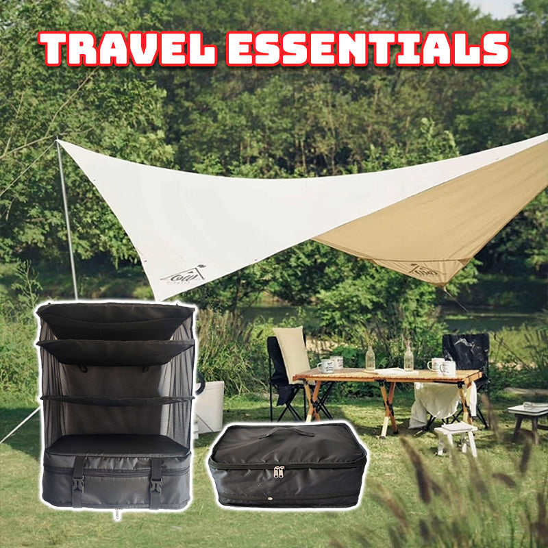 Foldable Three-Layer Hanging Bag Storage Bag