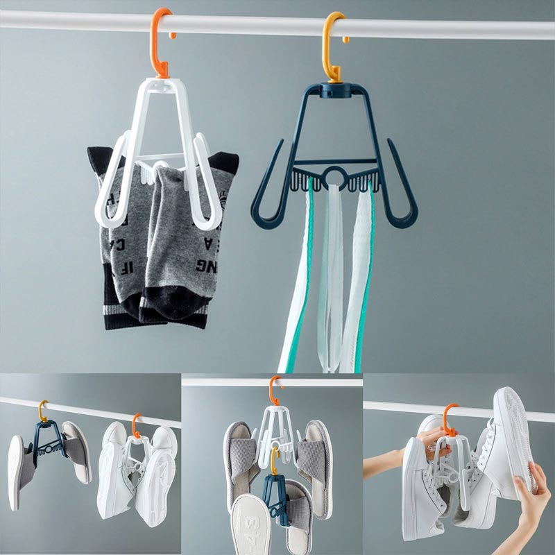 Rotatable Folding Shoe Drying Rack