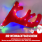 Weihnachtsautogeweih leuchtende Dekoration/Christmas car antlers glowing decoration