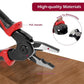 Five-In-One Multi-Functional Interchangeable Head Pliers For Wire Stripping