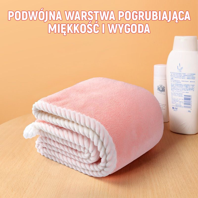 Szybkoschnący, Dwuwarstwowy Ręcznik Do Suszenia Włosów/Quick drying hair cap