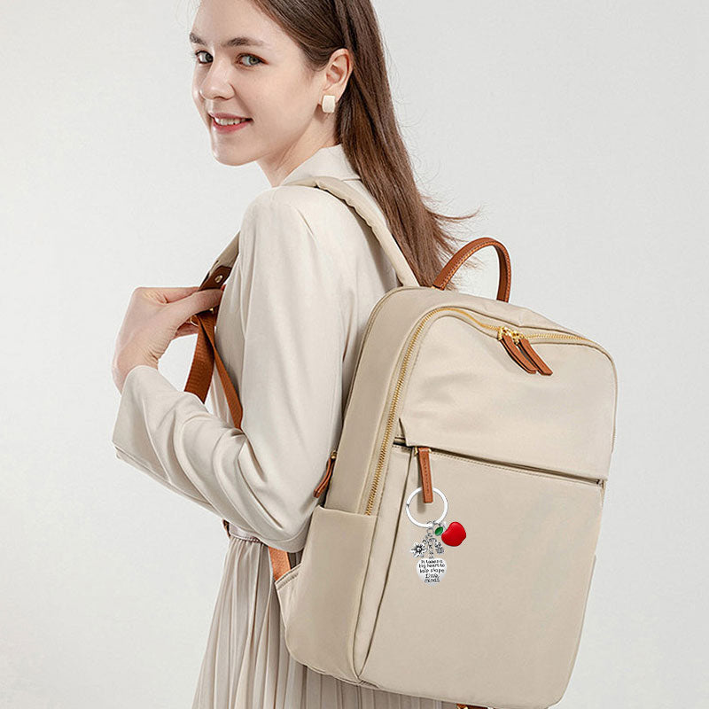 Teacher's Day Valentine's Day Gift Stainless Steel Keychain