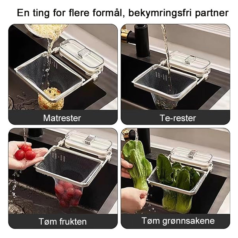 Sugekopp Kjøkkenvask Sil Stativ/Suction Cup Kitchen Sink Strainer Rack