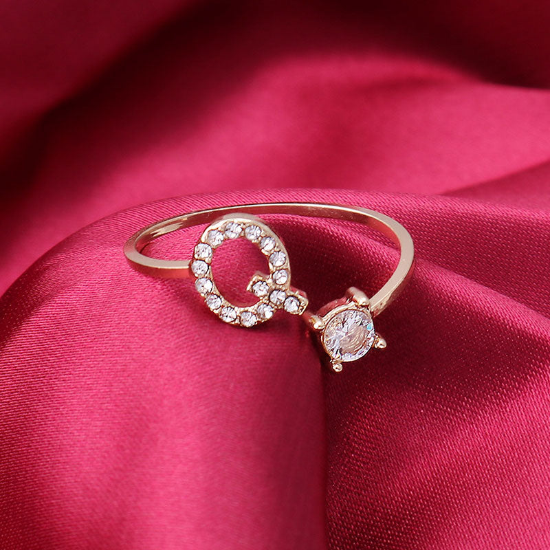 Adjustable Letter Ring
