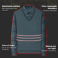Fake To Deler Strikket Pullover - Fake Two Pieces Knitted Pullover