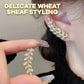 Zircon Wheat Ear Bone Clip