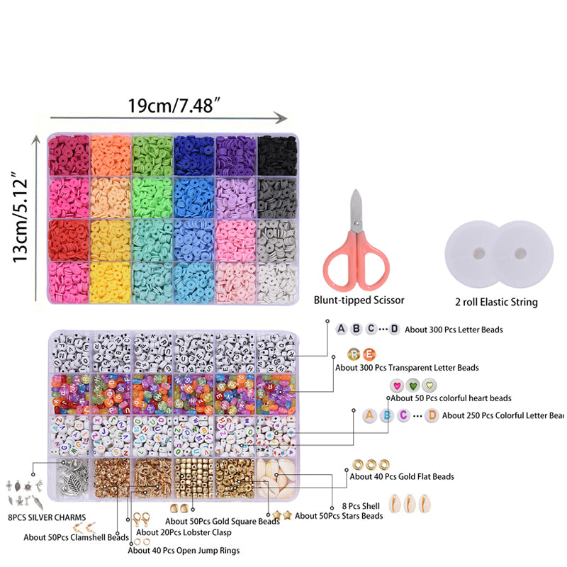 Clay Beads Bracelet Making Kit