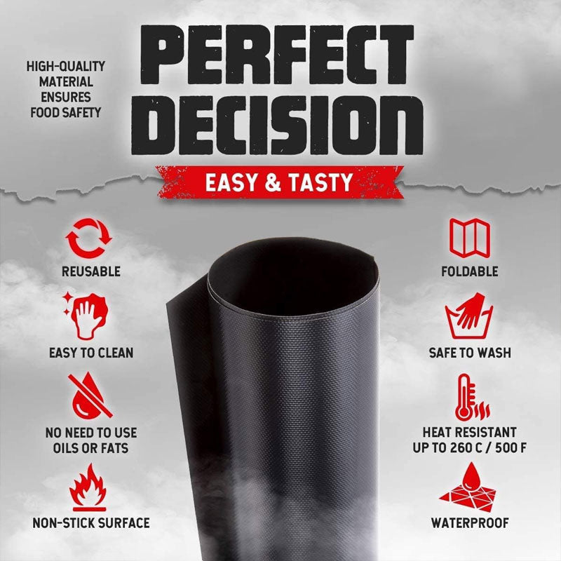 Bbq Mat With Cutting Strips