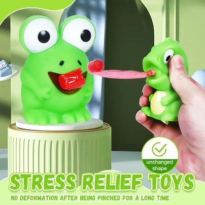 Creative Tongue-sticking-out Frog Squishy Toy