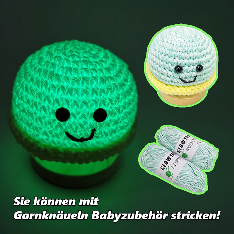 Im Dunkeln leuchtendes Garn – stricken Sie unglaublich leuchtende Aliens, Kostüme und Hüte/Luminous yarn