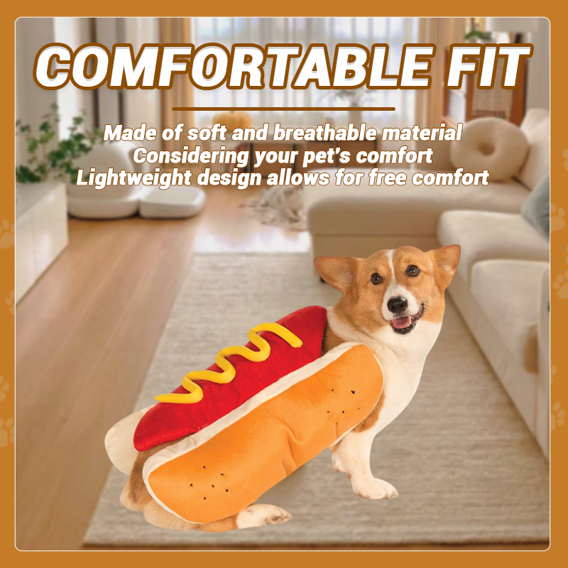 Hot Dog Pet Costume