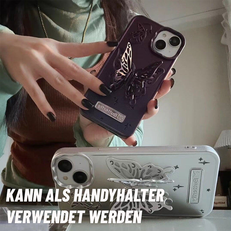 Handyhülle mit Schmetterlingsständer/Butterfly stand mobile phone case
