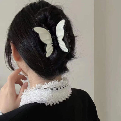 Vintage French Acrylic Butterfly Hair Clip