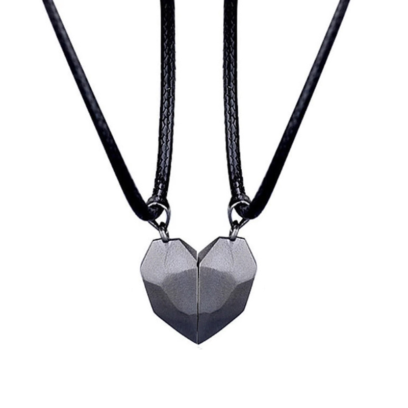💖Elsker Magnetisk Halskjede/Heart Shape Couple Necklace