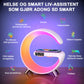 🎅Multifunksjons Bluetooth-Høyttaler - Fargerikt Omgivelseslys Trådløs Ladeklokke Alt-I-Ett-Maskin/Colorful atmosphere light wireless charging clock alarm all-in-one machine