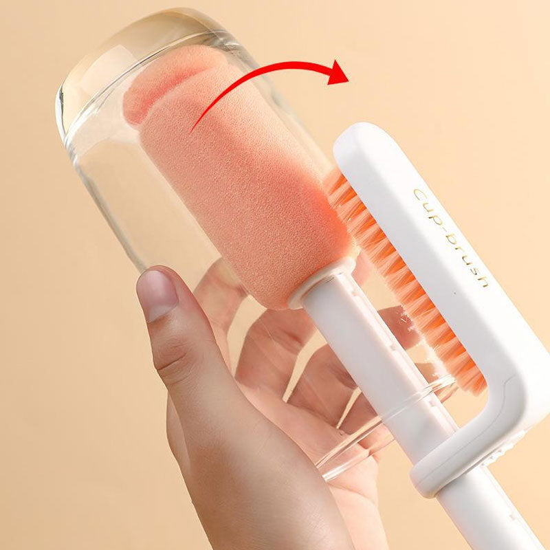 Three-In-One Double-Head Telescopic Cup Brush