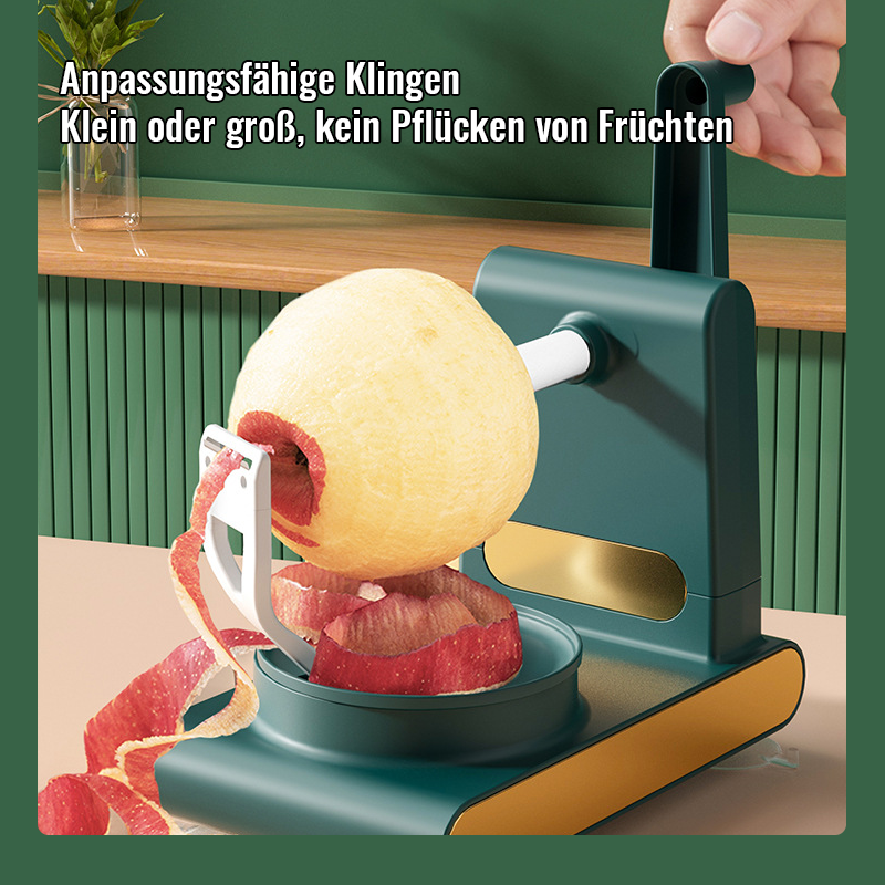 Handgekurbeltes Apfelschälgerät/Hand crank peeler